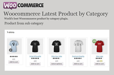 WP woocommerce featured product by category